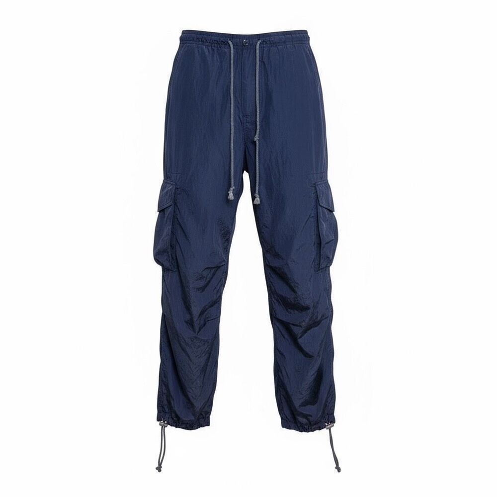 Edikted Nwt Windbreaker Cargo Pants Navy Blue Size Xs/S